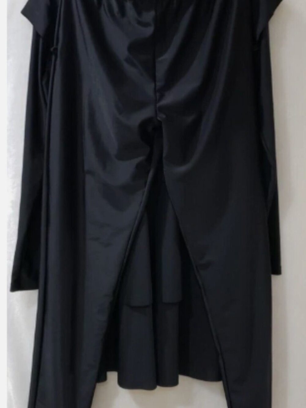 3 Piece Long Sleeve Black Size Large Rashguard Swimsuit with Hijab Built-In Bra - Picture 5 of 7
